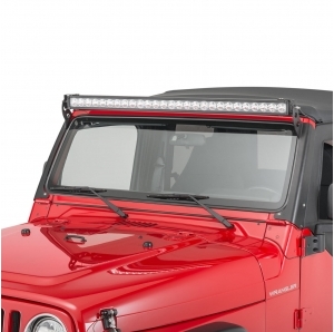 Supporto barra LED da parabrezza Quadratec per Jeep Wrangler TJ
