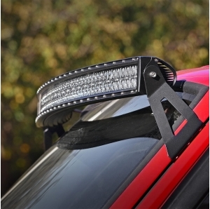 Supporto barra LED curva da barabrezza Rough Country per Jeep Cherokee XJ