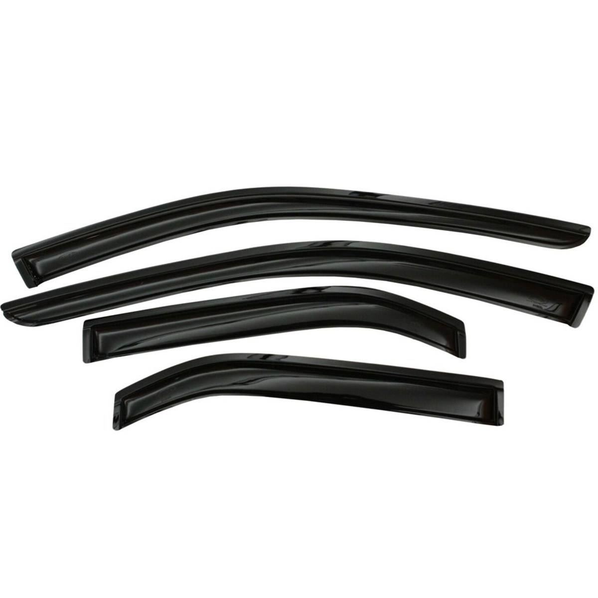 Deflettori D'aria Per Finestrini Laterali In Acrilico Nero, Compatibili Con Nissan Juke 2011-2019 – Fissaggio Adesivo Senza Fori, Set Da 4 Pezzi