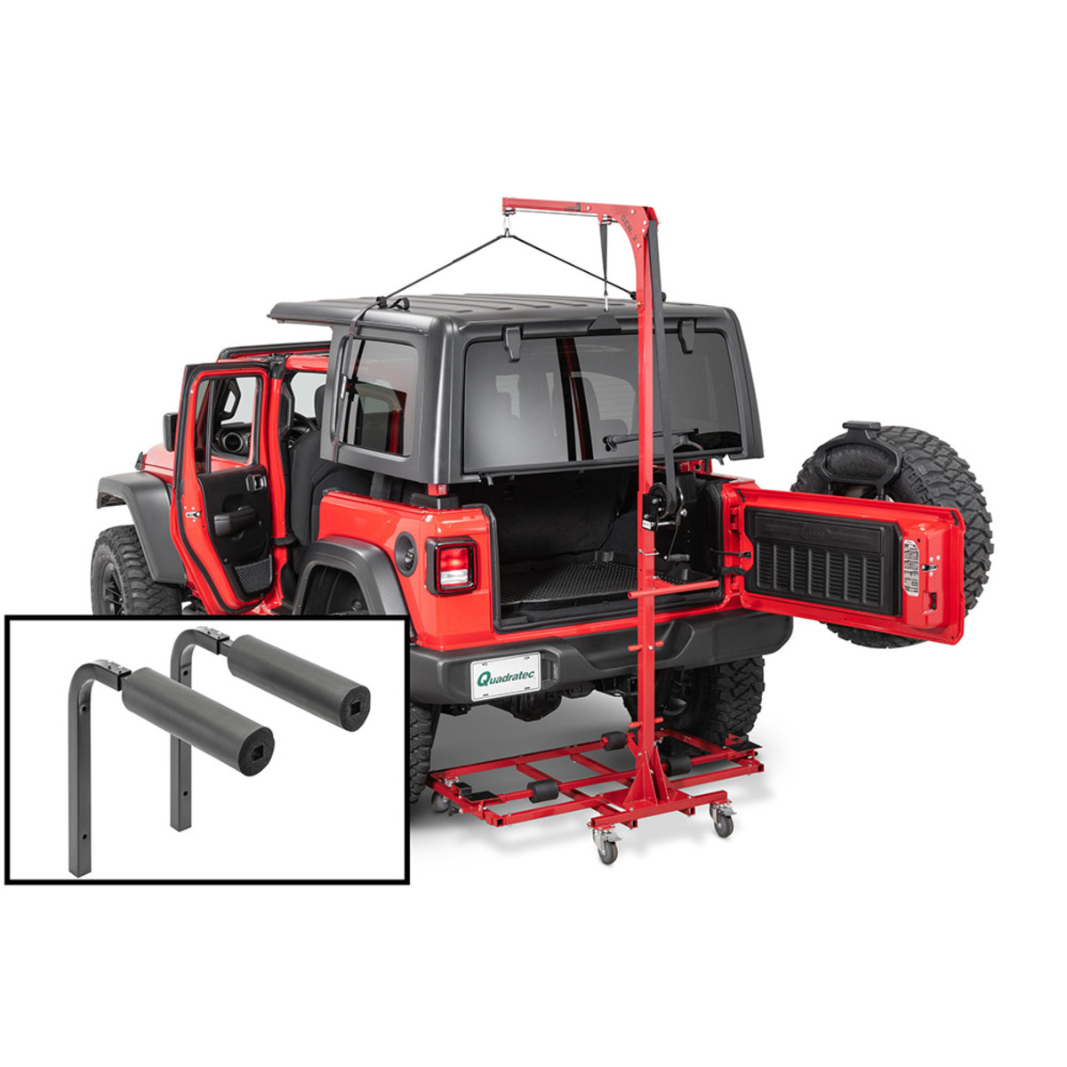 Kit HoistACart Gen 2 rimozione e stoccaggio hard top e porte per Jeep