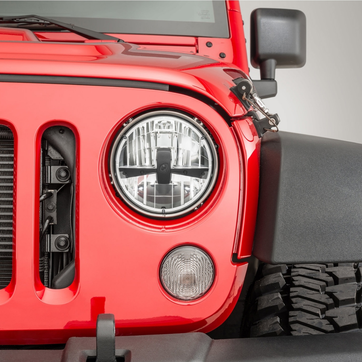 HWSTAR Fari LED 7 Pollici Tondi Per Jeep Wrangler JK TJ LJ | 16000 Lumen | H6024 | DOT | Aggiornamento Fari Alogeni