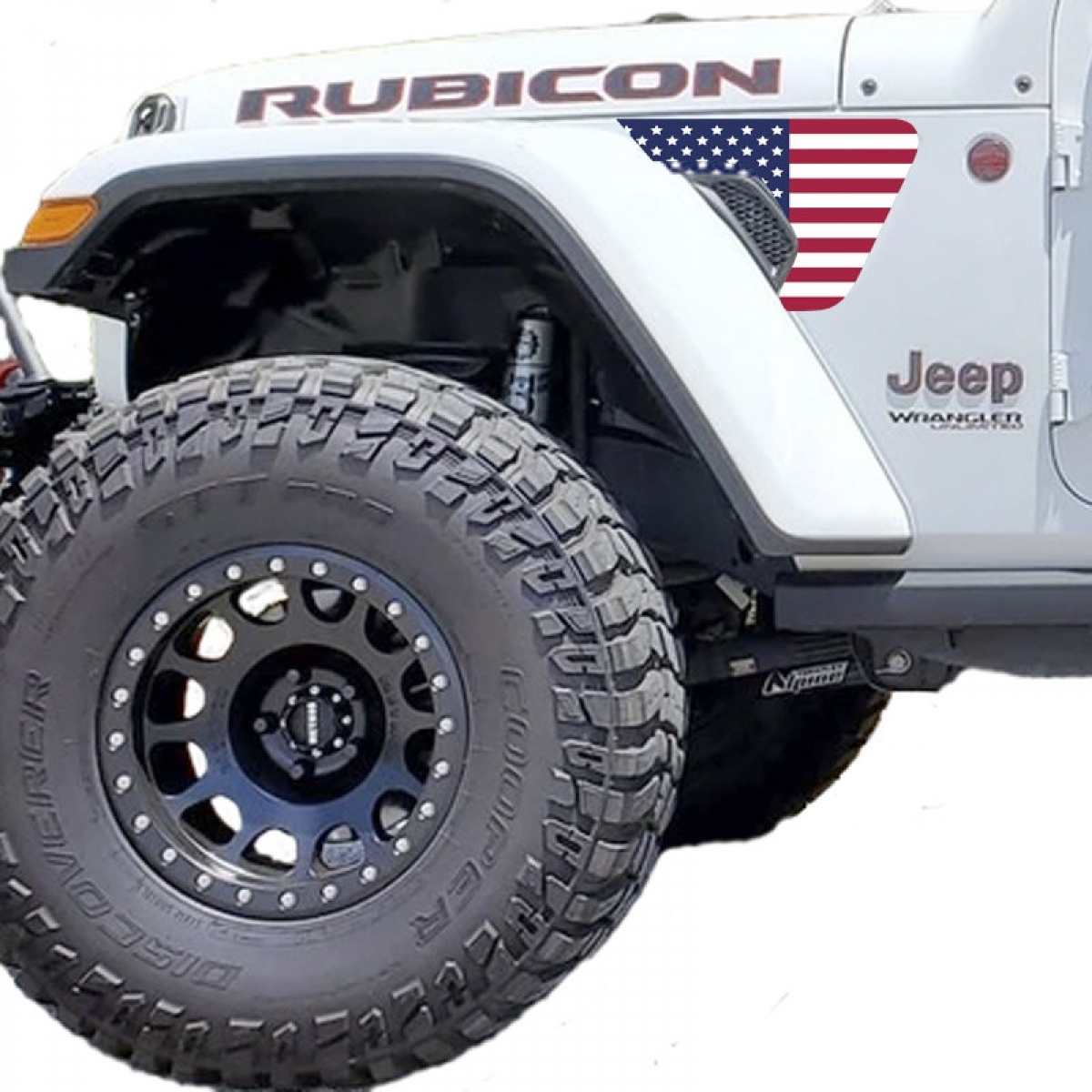 Adesivi per prese d'aria parafango nero opaco per Wrangler JL JLU