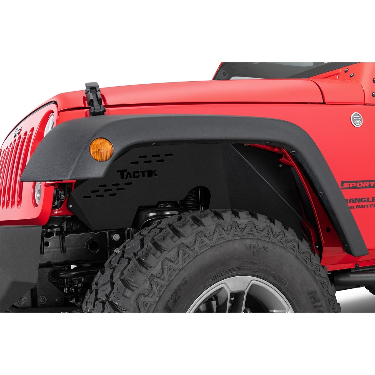 Parafanghi Interni In Lega Alluminio Per Jeep Wrangler JK/JKU 2007-2017 – Fodere Stile Imbullonato