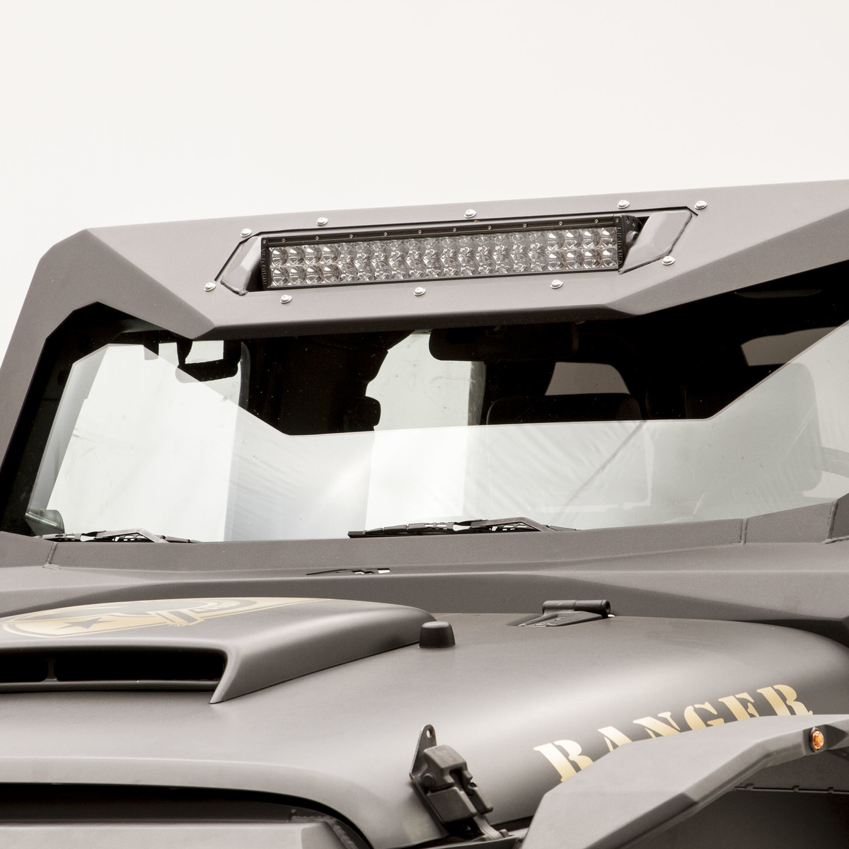 Parasole Per Jeep Wrangler JK 2007-2018 - Copertura Parabrezza In Alluminio, Isolante Termico, Argento