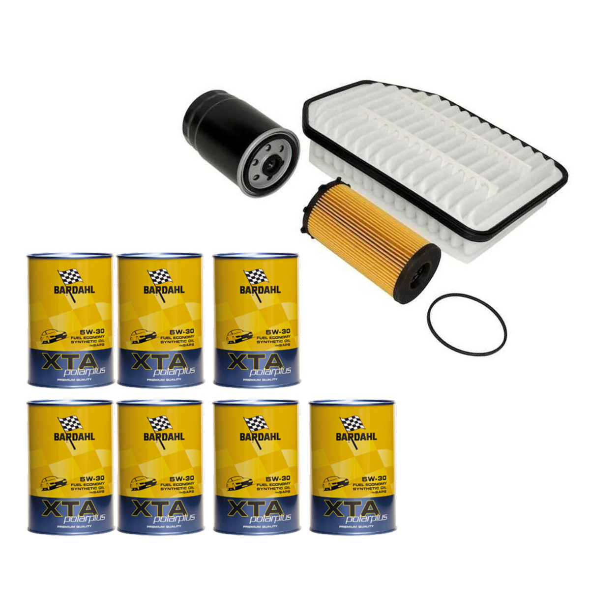 Kit Tagliando per Jeep Wrangler JK (0718) 2.8 CRD + olio XTA polarplus 5W30 4WDItalia