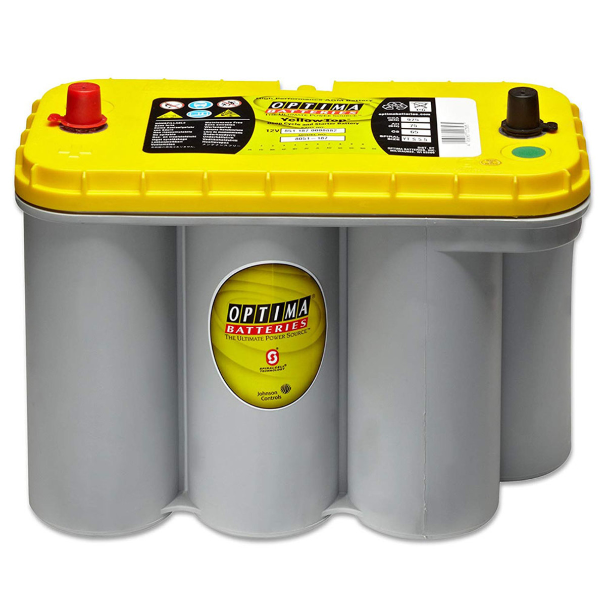 BATTERIA OPTIMA YELLOW TOP 12V 75AH YTS 5.5 975AEN 4WDItalia