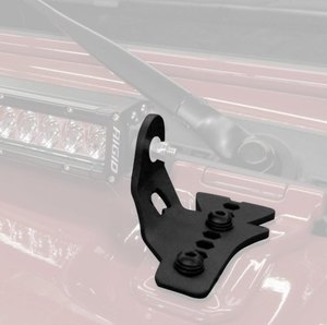 Staffe GoRhino per installazione barra LED da 30″ sul cofano per Jeep Wrangler JL (2018-) e Gladiator JT (2020-)
