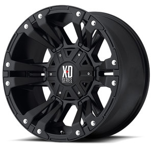 Cerchio in lega XD SERIES XD822 Monster II 20×9 Nero opaco