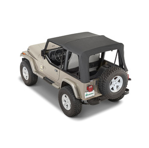 QuadraTop Premium Special Edition Black Twill per Jeep Wrangler YJ 88-95