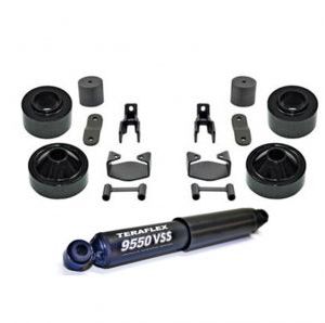 Kit tamponi +2" e ammortizzatore di sterzo per Wrangler JK 07-18