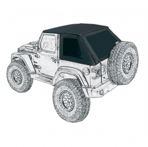 Suntop Ultimate  Top Fastback U2 per Jeep Wrangler JL 2 porte