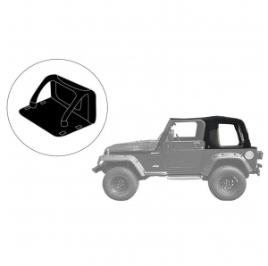 Pedane laterali per Jeep Wrangler Rubicon JK 07-17 2 porte look -.