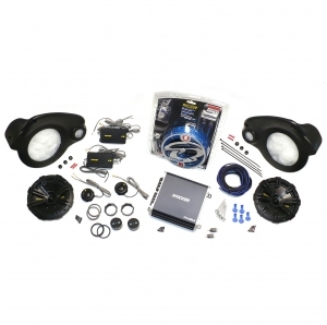 Altoparlanti 6.75" con amplificatore JKU-Pods Select Increments per Jeep Wrangler JKU 4 porte