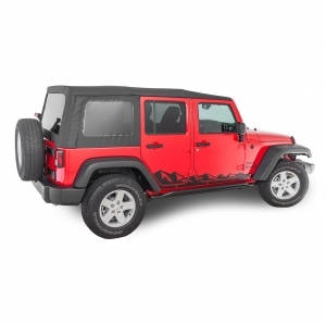 Adesivo in vinile Rocker Panel Mountain Quadratec per Jeep Wrangler JK 4 porte