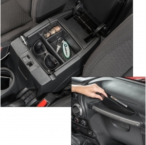 Vaschette porta oggetti console e maniglia passeggero Quadratec per Jeep Wrangler JK