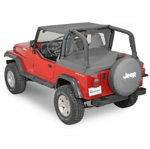 QuadraTop Bimini, Clearview Windstopper & Tonno Cover Combo per Jeep Wrangler YJ 87-91