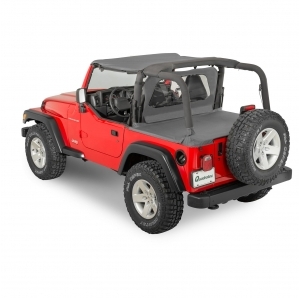 QuadraTop Bimini, Clearview Windstopper & Tonno Cover Combo per Jeep Wrangler TJ 03-06