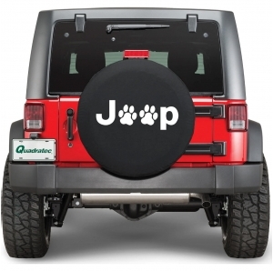 Copri ruota Quadratec Jeep Paw Prints Dog Lover