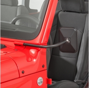 Specchietti retrovisori Rugged Ridge rettangolari per Jeep Wrangler JL e Gladiator JT