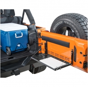 Tavolino richiudibile Tefaflex MP con tagliere per portellone posteriore per Wrangler JK