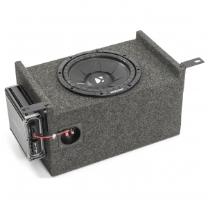 Subwoofer posteriore custom Quadratec con Kicker CompS da 10" per Jeep Wrangler YJ e TJ