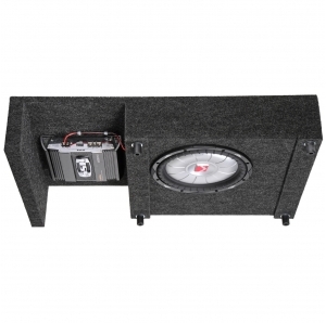 Subwoofer posteriore custom Quadratec con Kicker Comp RT da 12" per Jeep Wrangler TJ 04-06