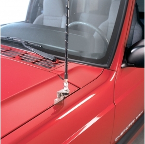 Kit Quadratec Supporto antenna, antenna CB e cavo per Jeep Cherokee XJ e Grand Cherokee ZJ e WJ