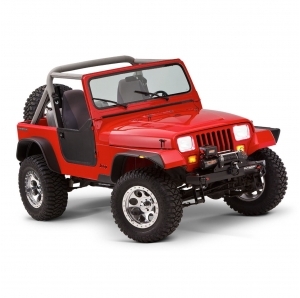 Parafanghi Bushwacker Flat style per Jeep Wrangler YJ