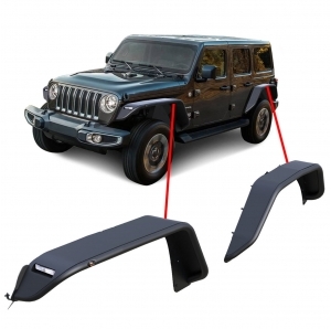 Parafanghi Black Horse Offroad tubolari per Jeep Wrangler JL