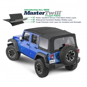 Soft Top completo Mastertop in MasterTwill per Jeep Wrangler JKU 4 porte