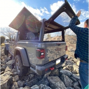 Hard Top in alluminio ALUCAB Explorer 3 nero liscio per Jeep Gladiator JT