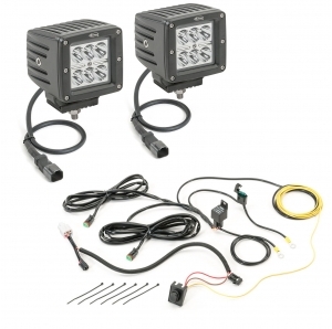 Quadratec 3" Cube LED Kit con cablaggio