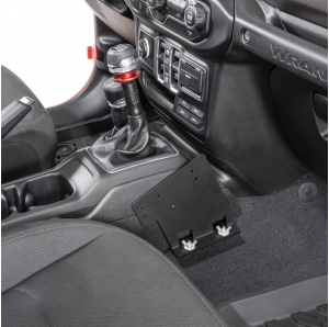 Supporto Quadratec con sgancio rapido per radio CB per Jeep Wrangler JL e Gladiator JT