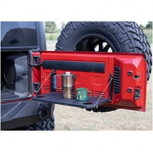 Tavolino pieghevole Rough country per portellone Jeep Wrangler JK