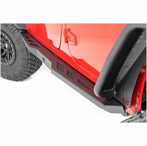 Rocker Sliders Heavy Duty Rough Country per Jeep Wrangler JKU 4 porte