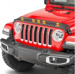 Deflettore cofano AVS con LED integrati per Jeep Wrangler JL e Gladiator JT