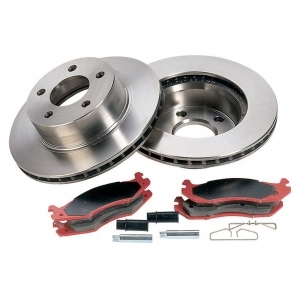 Kit dischi e pastiglie anteriori Crown per Jeep Wrangler YJ 87-89 e Cherokee XJ 84-89