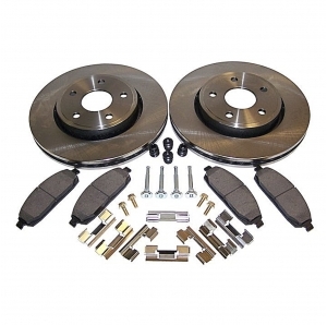 Kit pastiglie e dischi anteriori per Jeep Grand Cherokee WK 05-10