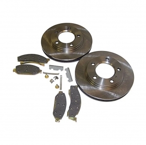 Kit dischi e pastiglie anteriori Crown per Jeep CJ 76-78