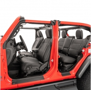 Coprisedili True-Fit Eco‑Leather per Jeep Wrangler JL Unlimited 4 porte