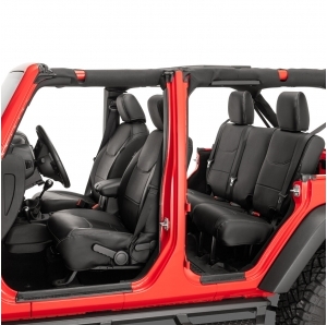Coprisedili True-Fit Eco‑Leather per Jeep Wrangler JK Unlimited 4 porte