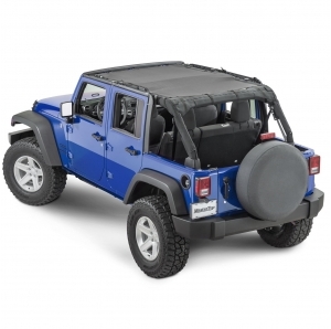 MasterTop ShadeMaker Mesh Bimini Top Plus per Jeep Wrangler JKU 4 porte
