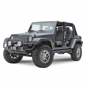 Pedane laterali Nerf-Step Smittybilt per Jeep Wrangler JKU 4 porte
