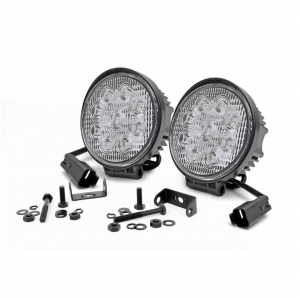 Faretti LED Rough Country 4" rotondi Chrome Series