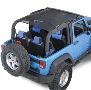 Bikini safari Sun Shade Rugged Ridge per Jeep Wrangler JK dal 2007 al 2017