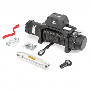 Verricello Rugged Ridge Trekker con Corda Sintetica & Telecomando Wireless