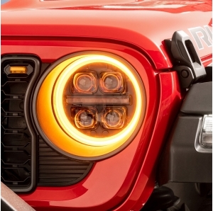 Fari LED Projector Quadratec STEALTH 9&rdquo; per Jeep Wrangler JL e Gladiator JT 2019 in poi