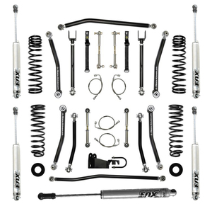 Assetto +3,5" Rock Krawler completo e ammortizzatori Fox JK