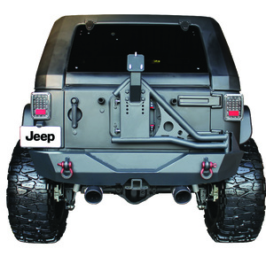 Paraurti posteriore con porta ruota Go Industries per Jeep Wrangler JK