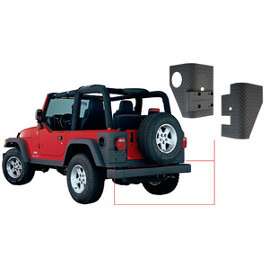 Protezioni angolari posteriori Bushwacker per Jeep Wrangler TJ con parafanghi originali